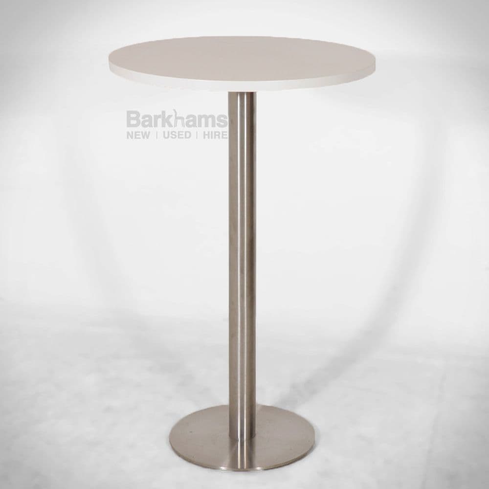 Café High Table and Stools Set in White| White Café High Table And