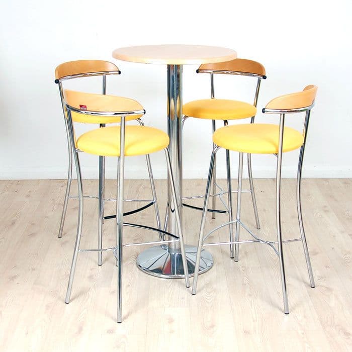 Canteen Table and Chairs Set black cantilever chair black chair