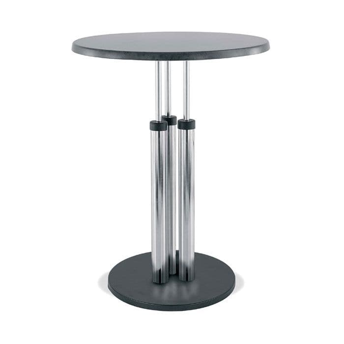 Circular Canteen Table | round table with chrome base | caf_ table