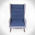 Douglas Blue High Back Winged Chair| Douglas Blue Winged Chair| High Back Winged Chair in Blue
