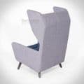 Douglas Blue High Back Winged Chair| Douglas Blue Winged Chair| High Back Winged Chair in Blue
