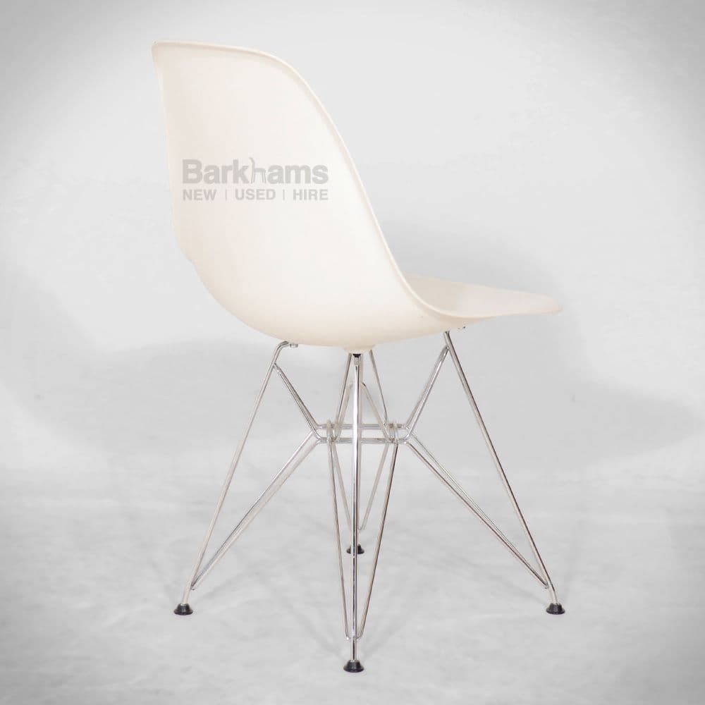 Origonal Vitra DSR Chair with Formed Steel Framed Legs in White| White ...