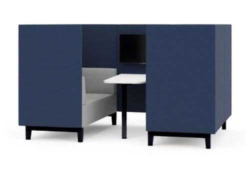 Fence Four-Seater Media Booth