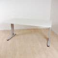 Flex | Silver Cantilever Desk | Used Cantilever Desk | Rectangular Office Desk | White Office Desk