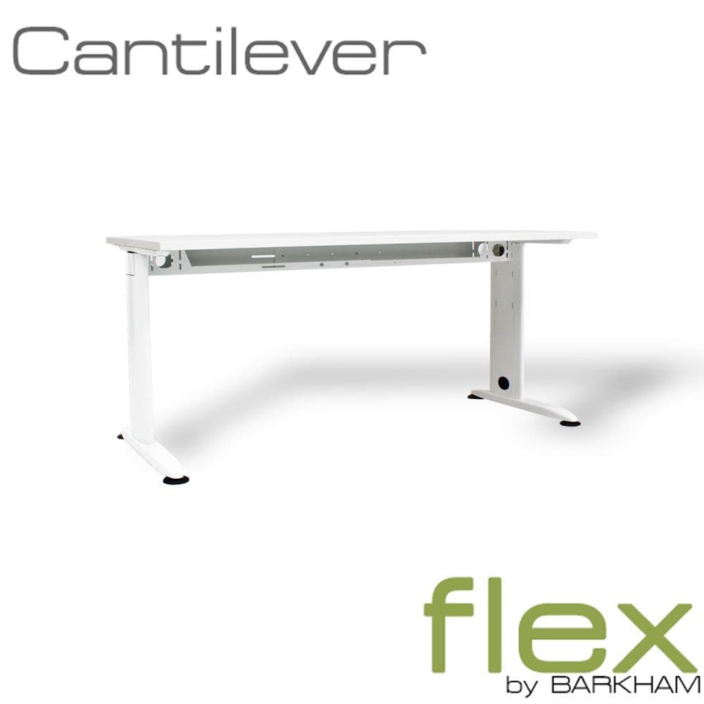 Flex | White Cantilever Desk | Used White Office Desk