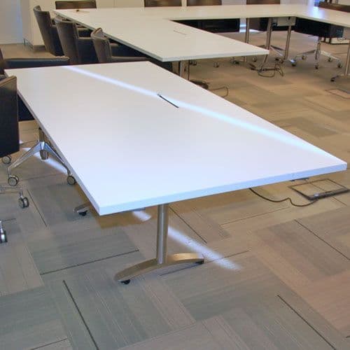 Flip Top Tables with Built in Power Modules fold away table folding