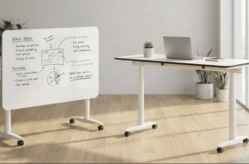 FlipMe Sit-Stand Whiteboard Table