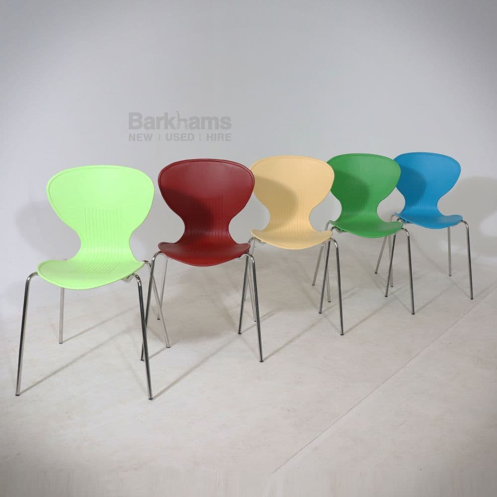Frovi Mood Plastic Chairs| Multicoloured Frovi Chairs| Mood Chair by Frovi