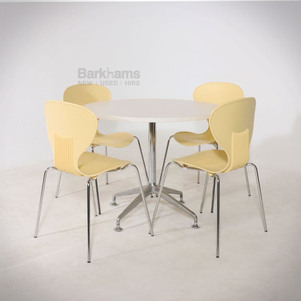 Frovi Mood Stall in Yellow| Mood Stall Cafe Chair| Yellow Frovi Mood Chair