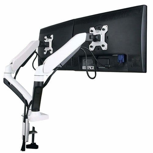 Gas-Assisted Twin Monitor Arm