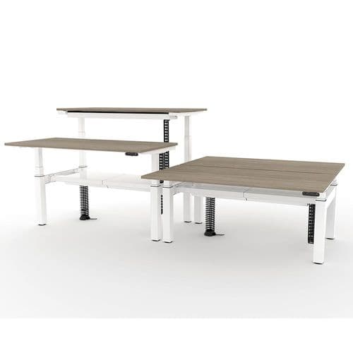 Gravity Double Sit Stand Bench Desk