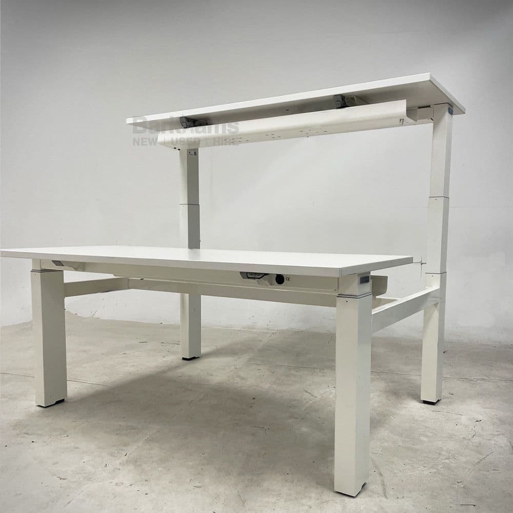 Haworth YourPlace Sit-Stand Bench Desk | Used Electric Sit-Stand Bench Desk | Used Haworth Sit Stand Desk