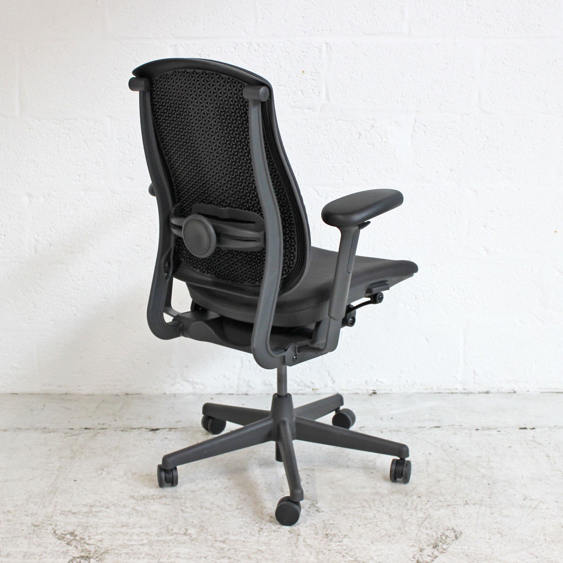 Herman Miller Celle Chair Fully Upholstered Black Computer Chair