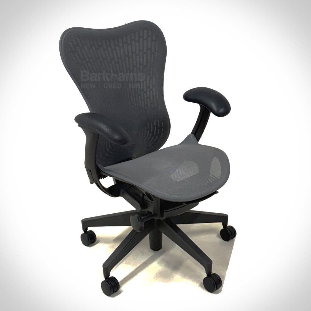 Herman Miller Mirra 2 Butterfly (Slate Grey) | Used Herman Miller Mirra 2 Chair | Refurbished Herman Miller Chairs
