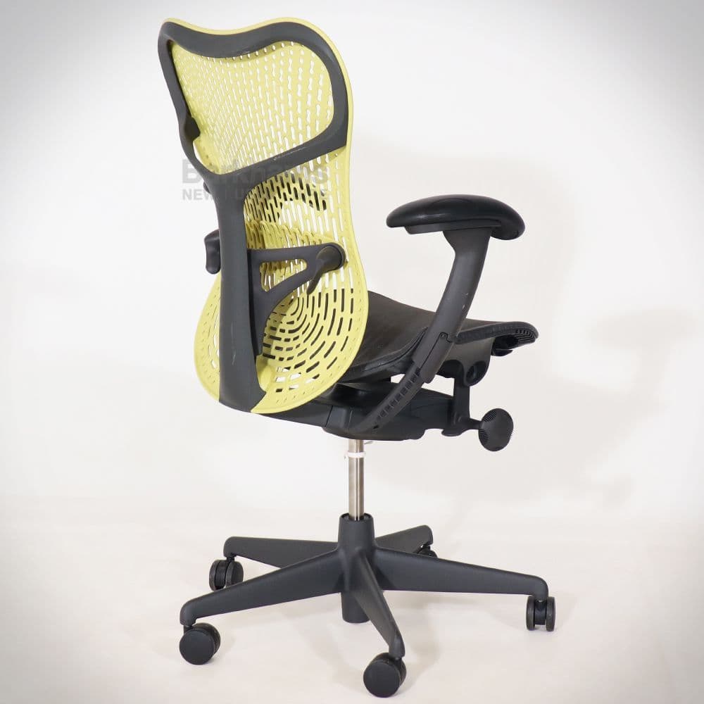 Herman Miller Mirra 2 - Lime Green Back| Mirra Chair 2 in Green| Hermen Miller Mirra 2 Chair