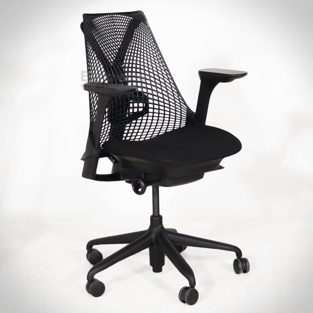 Herman Miller Sayl Chair Black Full Spec Arms Sayl Chair by Herman