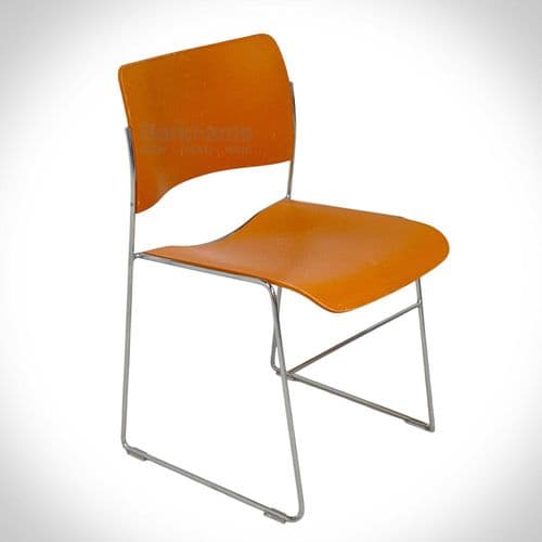 Howe 40-4 Plastic Side Chair in Yellow