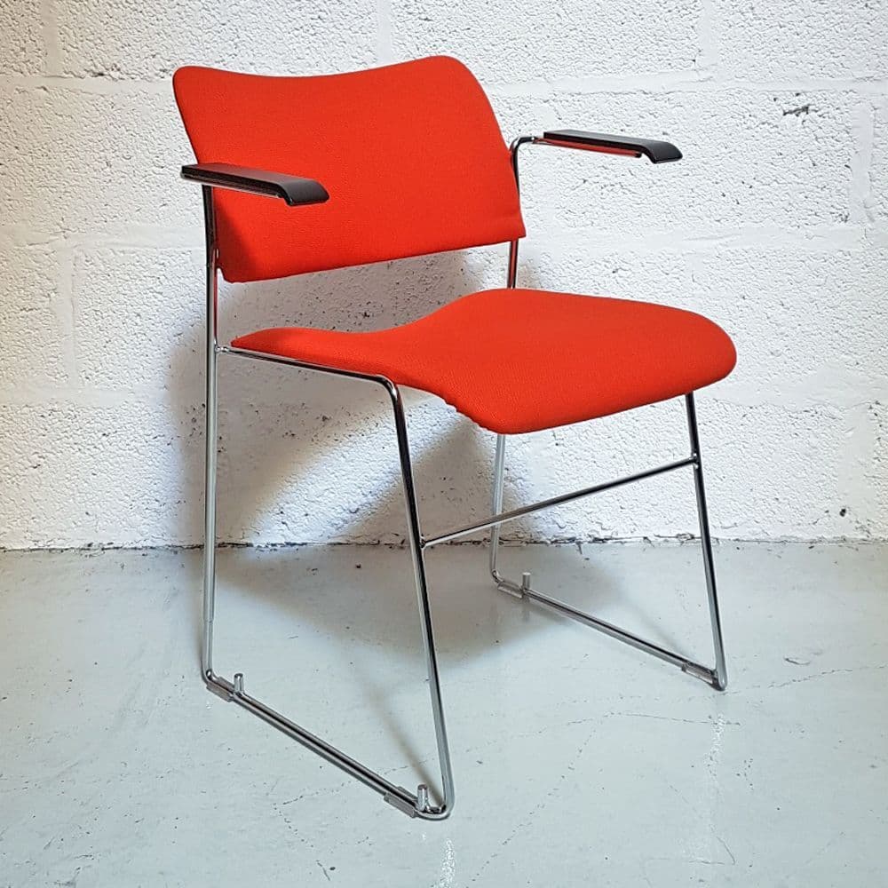 Howe 40/4 Stacking Chair | Meeting Chair | Orange Chair