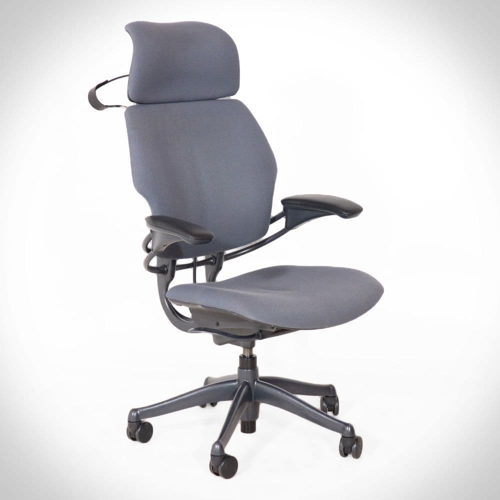 Humanscale Freedom Chair with Headrest (Grey) | Humanscale Chair with ...