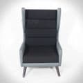 Douglas Black High Back Winged Chair| Douglas Black Winged Chair| High Back Winged Chair in Black