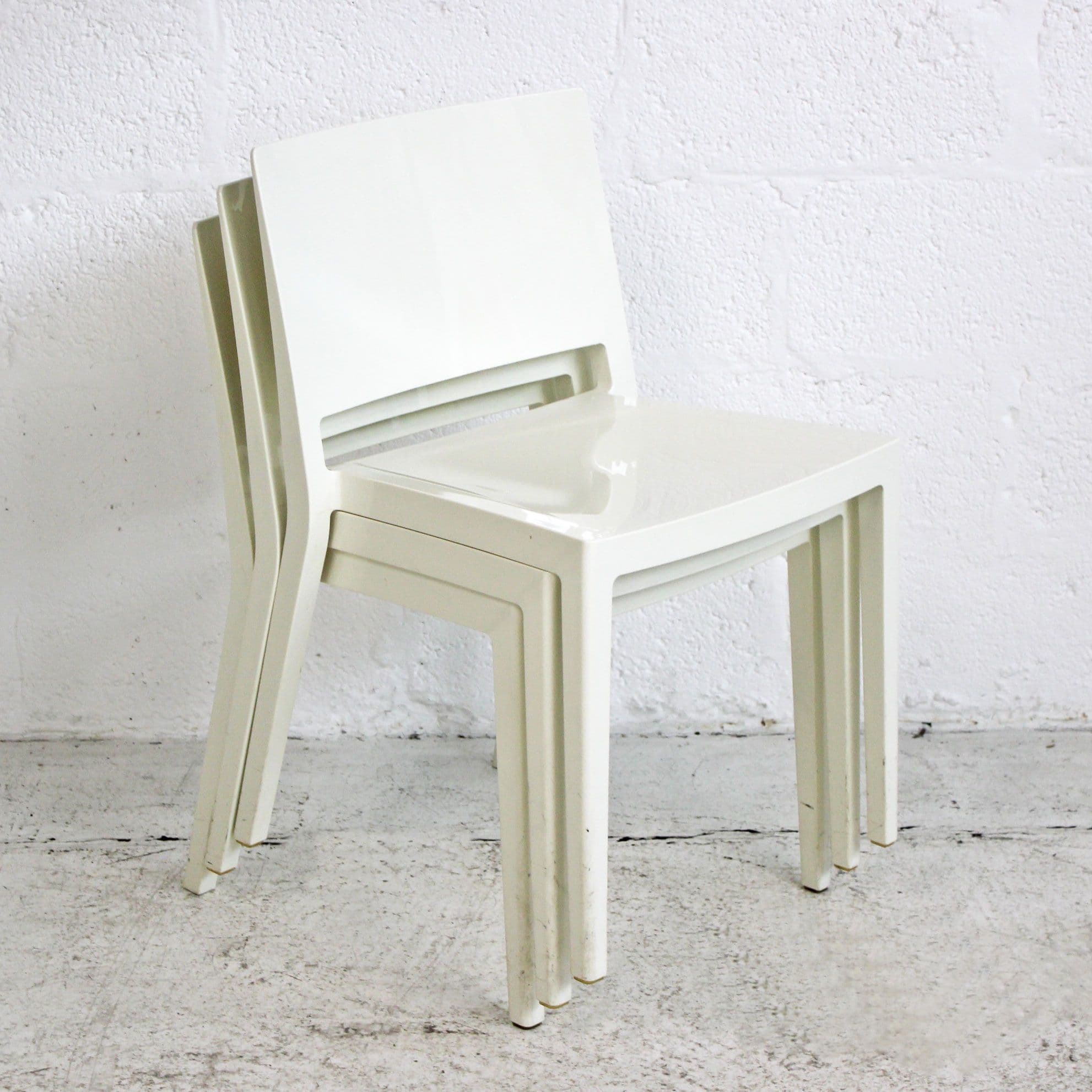 Kartell Lizz Chair - White | White Stacking Chair | Plastic
