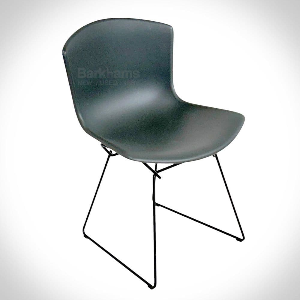 Knoll Bertoia Plastic Side Chair (Black) | Used Knoll Bertoia Side Chair | Used Bertoia Chair by Knoll