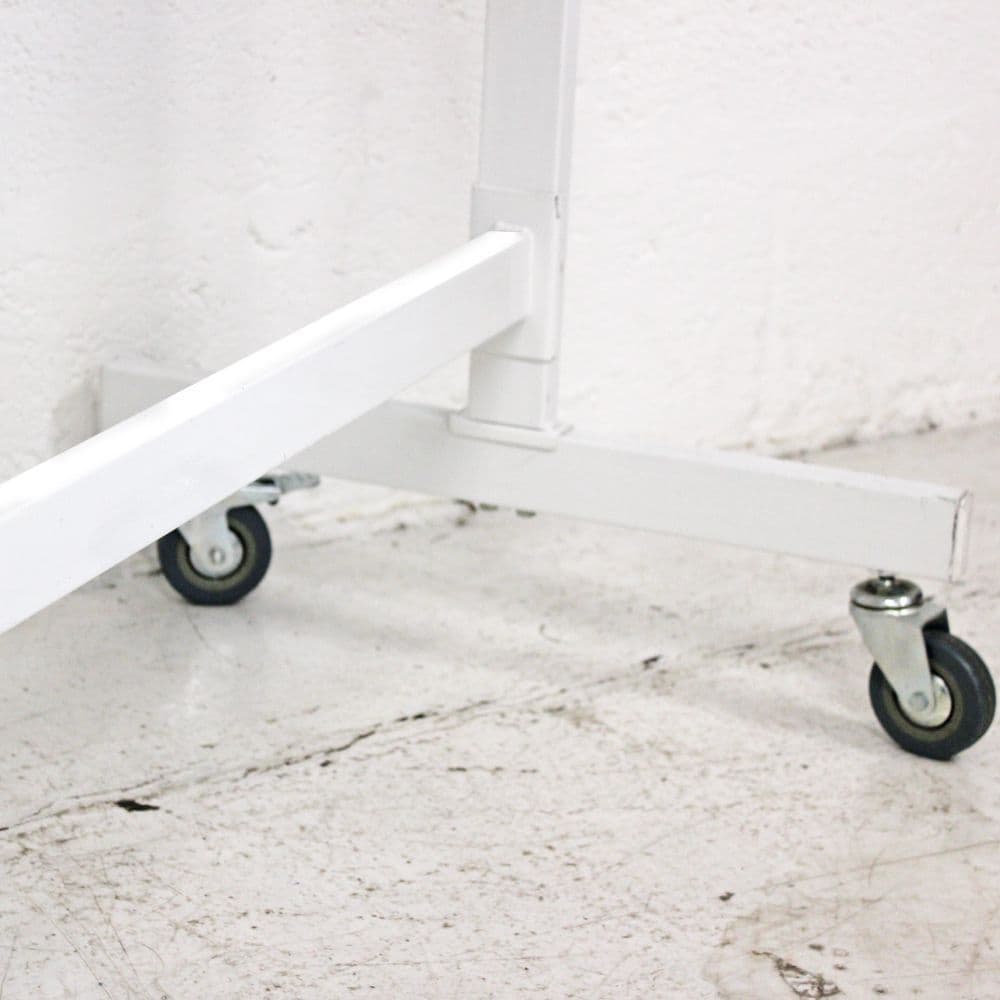 Large Whiteboard on Wheels Dry Wipe Board Rotating Whiteboard