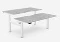 Leap Sit-Stand Bench Desk | New Electric Sit Stand Bench Desk | Two Person  Height Adjustable Bench Desk