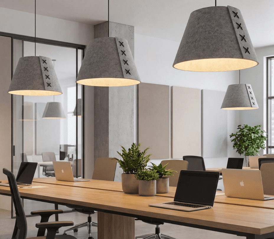 Lilo Acoustic Lamp Shade | Studio Acoustic Lighting Lamp Shade | Sustainable Acoustic Lamp Shade by Studio