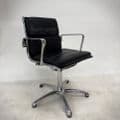 Luxy Light Leather Meeting Chair | Used Soft Pad Leather Meeting Chair