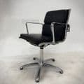 Luxy Light Leather Meeting Chair | Used Soft Pad Leather Meeting Chair