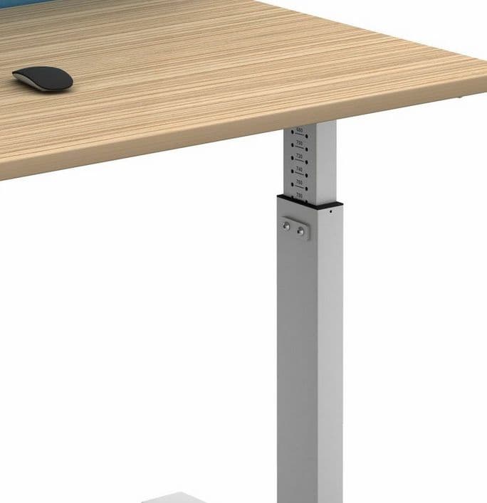 Manual Set Height Adjustable Single Desks standing desk sit stand desk