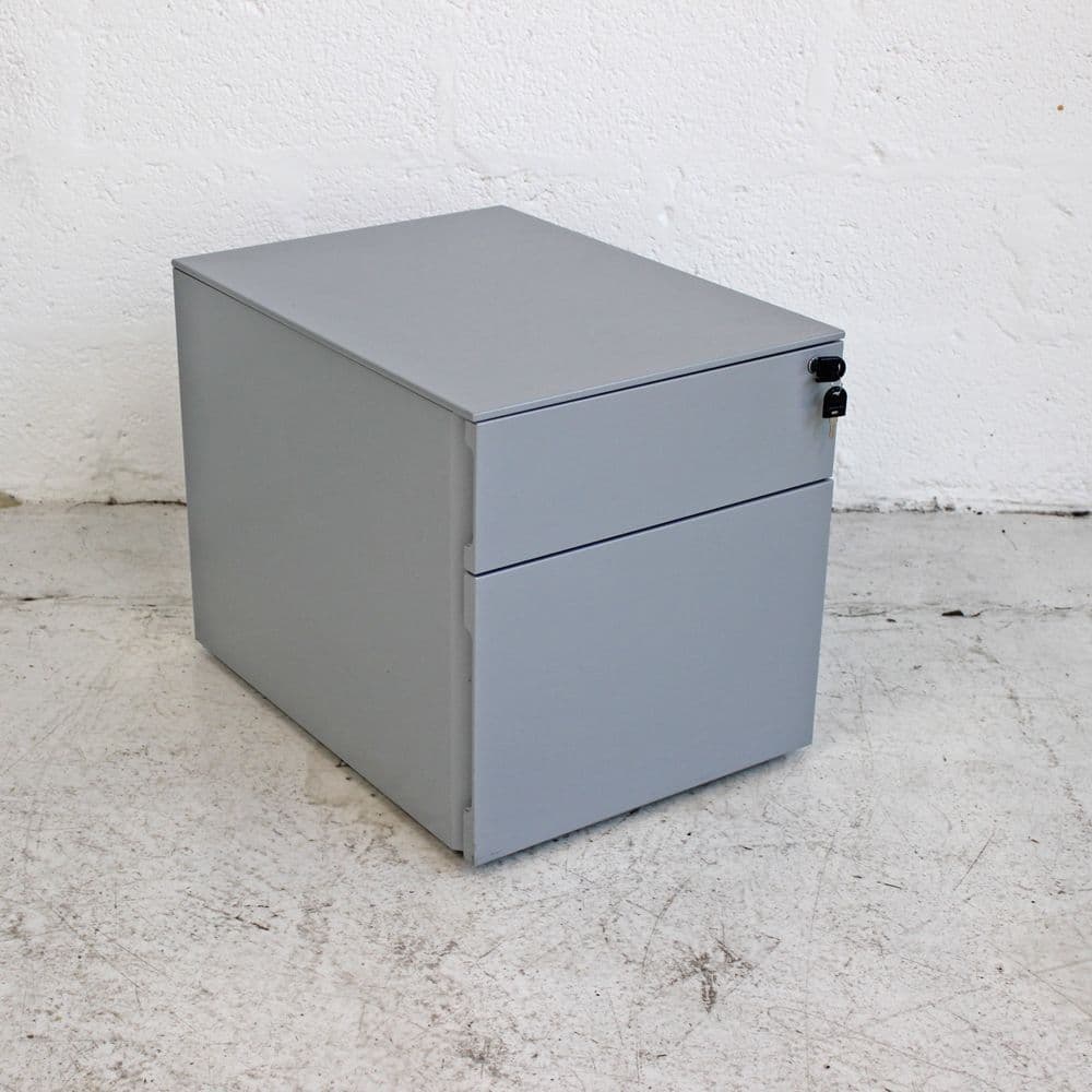 Metal Two Drawer Pedestal | Two drawer Unit | Under desk drawers