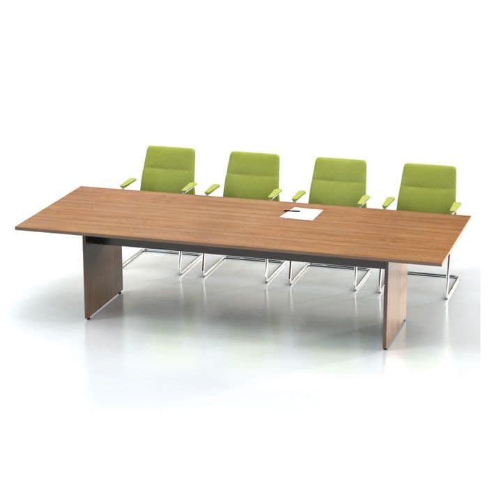 Rectangular Boardroom Table with Panel Base long meeting table