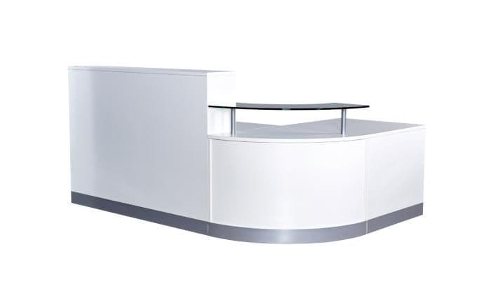 Modular Radial Reception Desk | New Curved Reception Desk with Shelf ...