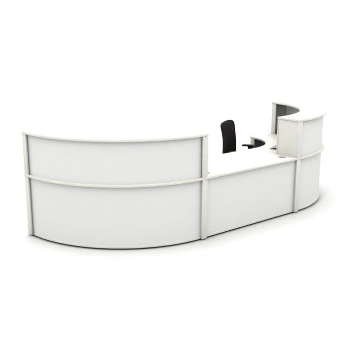 Modular Reception Desk | conference chair with chrome frame | meeting seat