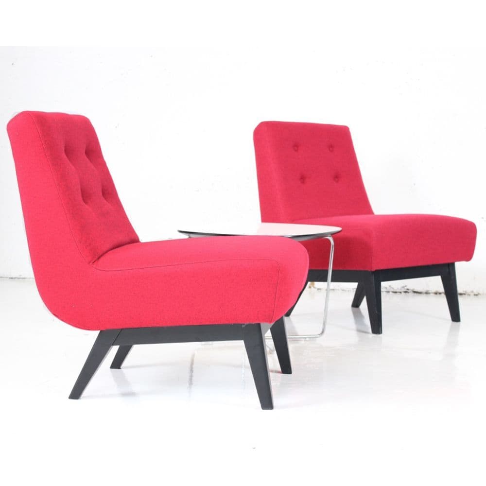 City Lounge Chairs (pair) soft reception seating low