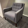 Morgan Hampton Armchair | Hampton Chair by Morgan | Grey Fabric Armchair Dining Visitor Chair