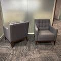 Morgan Hampton Armchair | Hampton Chair by Morgan | Grey Fabric Armchair Dining Visitor Chair