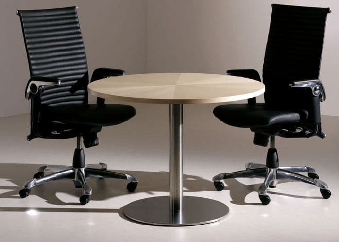 New Veneer Circular Meeting Table with MFC Edge | round meeting table ...