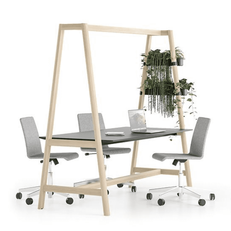 Collab Table Modular Nova Wood Collaboration Table | Mobile Multi-Purpose Breakout Table