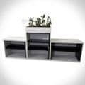 Planter Tambour Storage | Tambour Storage Unit with Planter |