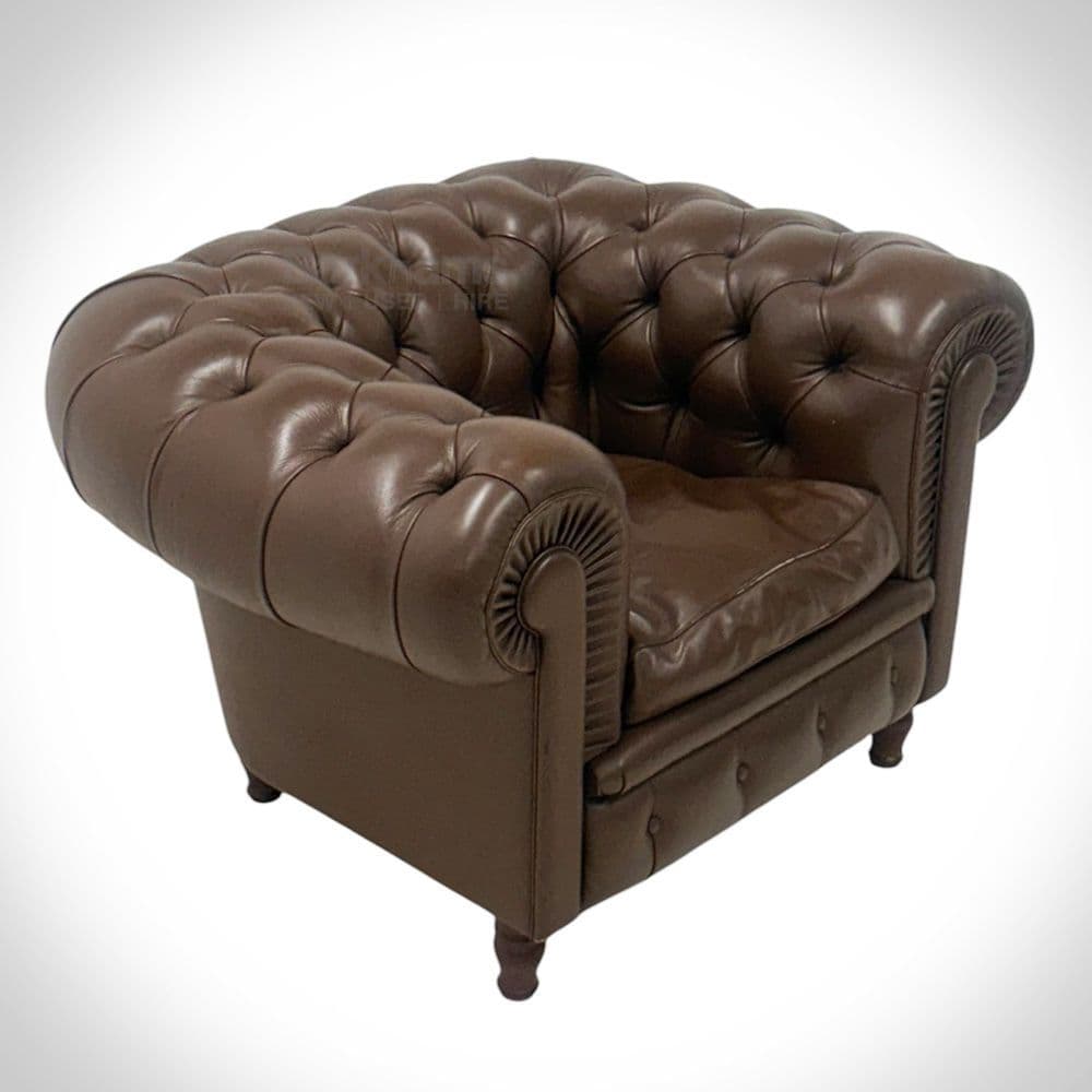 Poltrona Frau Chester One Armchair | Used Poltrona Frau Chester One Chair | Used Chesterfield Armchair | Original Designer Furniture by Poltrona Frau | Chester One Chair by Poltrona Frau