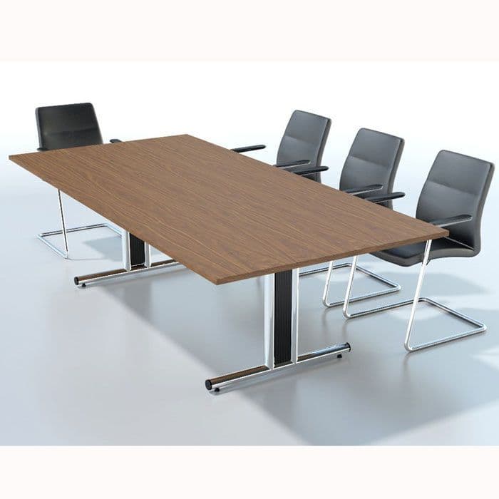 Rectangular Boardroom Table with MFC Finish | wooden meeting room table ...