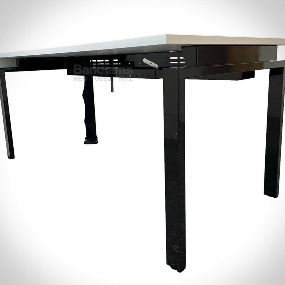 Rectangular Desk with Modesty Panel | Refurbished Single Rectangular ...
