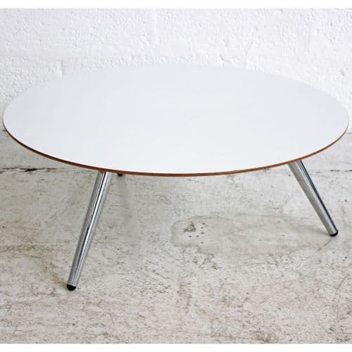 Round 750mm diameter White Coffee Table