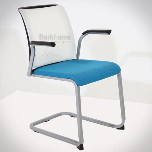 Steelcase Reply Blue Cantilever Chair