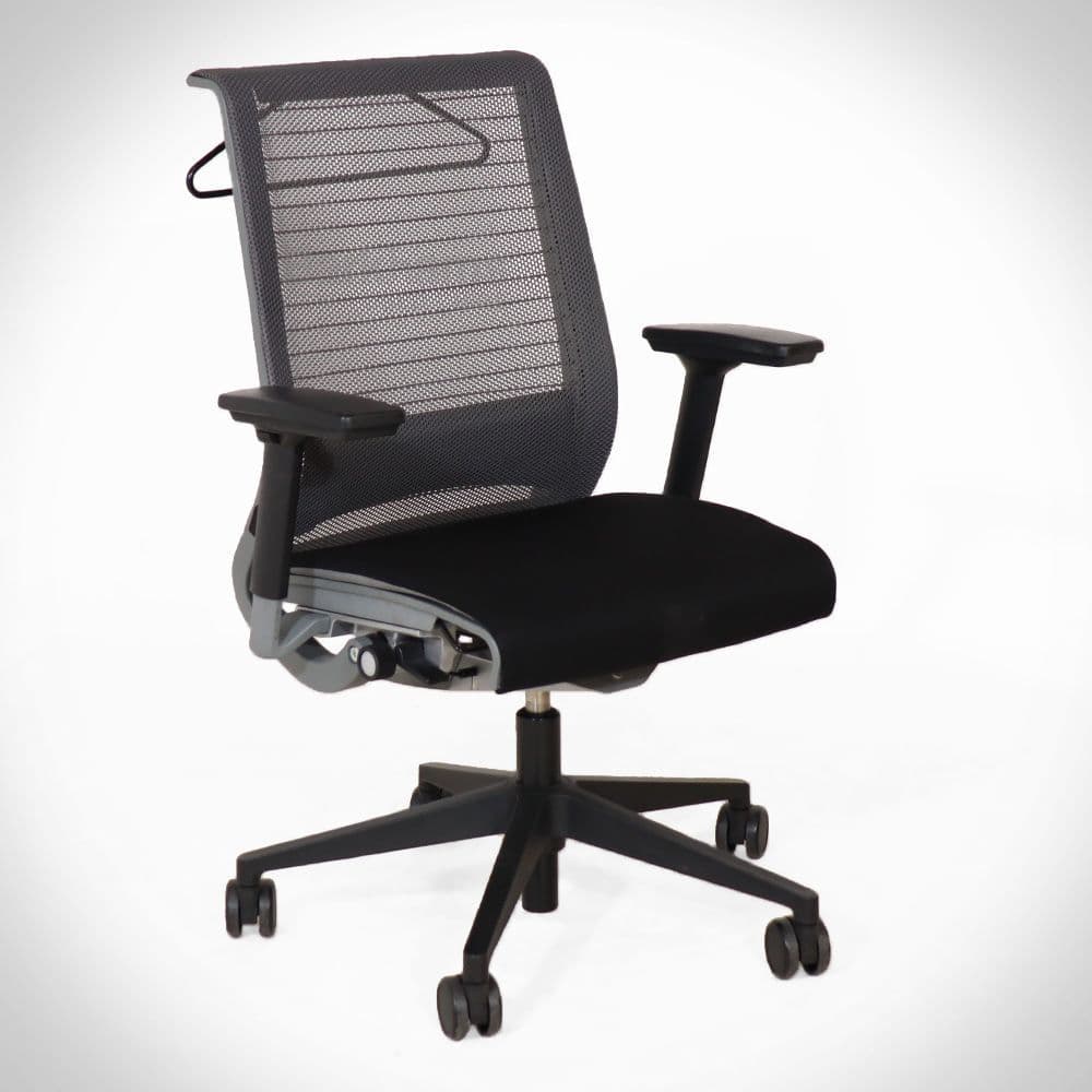 Steelcase Think Chair with Removable Hanger| Grey Steelcase Think Chair ...