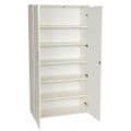 Storage Cupboard in White MFC | Double Doored Storage Unit in White with Shelves