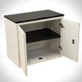 Studio C-D Cupboard | Used Desk High Cupboard | White Office Storage Cupboard | Studio Storage Unit White